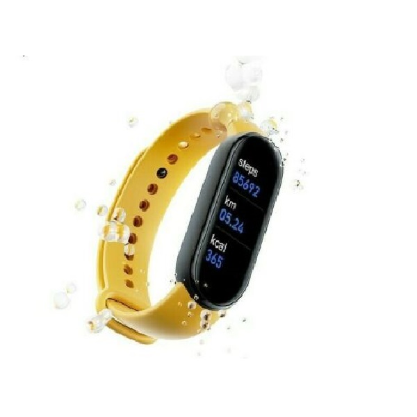 Best M6 Smart Watch Factory Sport Fitness Bracelet BP & Heart Rate Tracker YELLOW